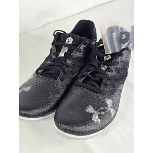 Under Armour Kick Sprint 3 Track Spikes Black White Mens 10.5 Racing 3025461-002